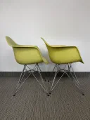 Authentic Herman Miller Eames Molded Plastic Armchairs view 3