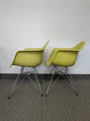 Authentic Herman Miller Eames Molded Plastic Armchairs view 5
