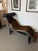Authentic Cassina LC4 Le Corbusier chaise lounge chair view 1