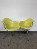 Authentic Herman Miller Eames Molded Plastic Armchairs view 1